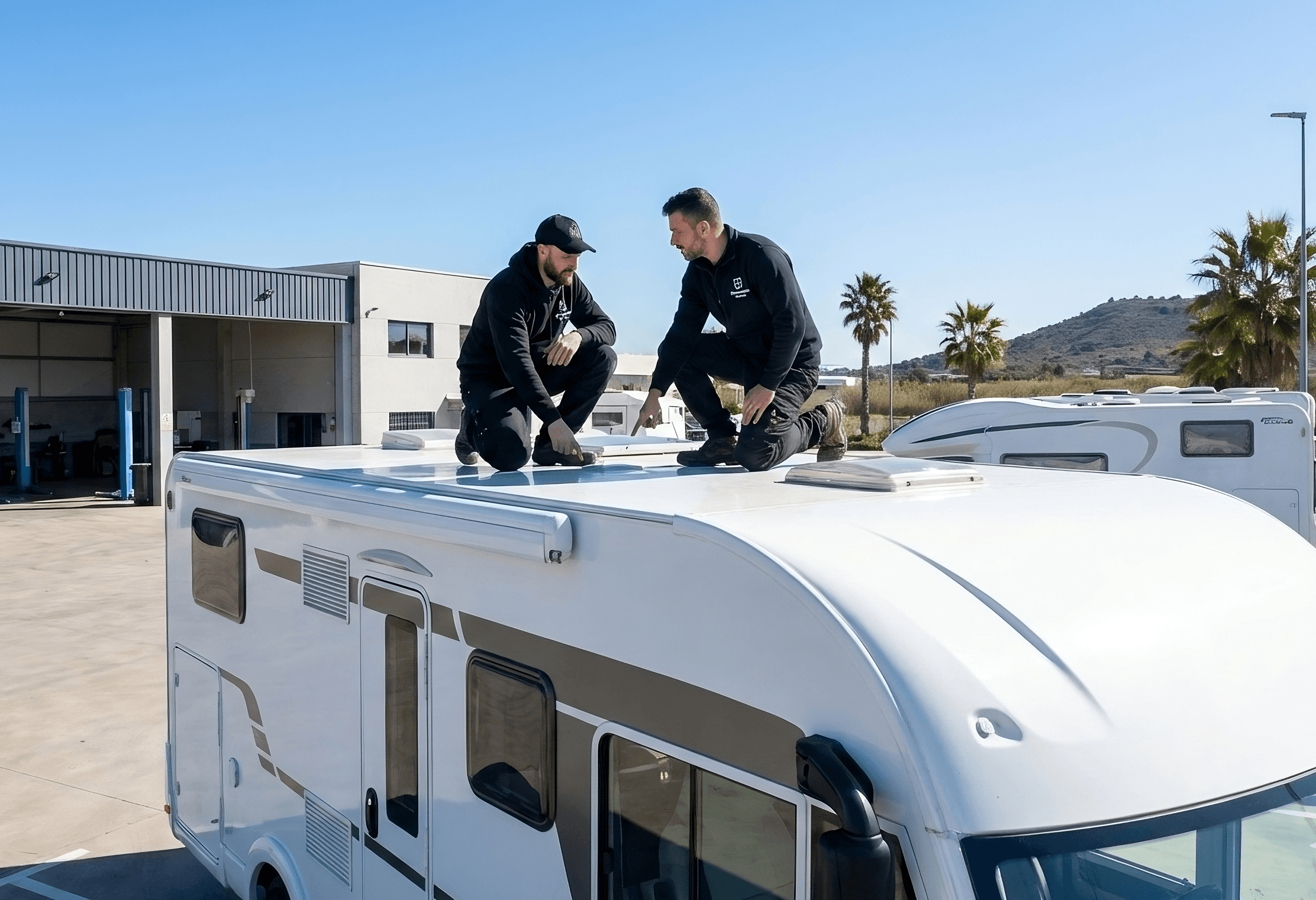 RV roof repair process