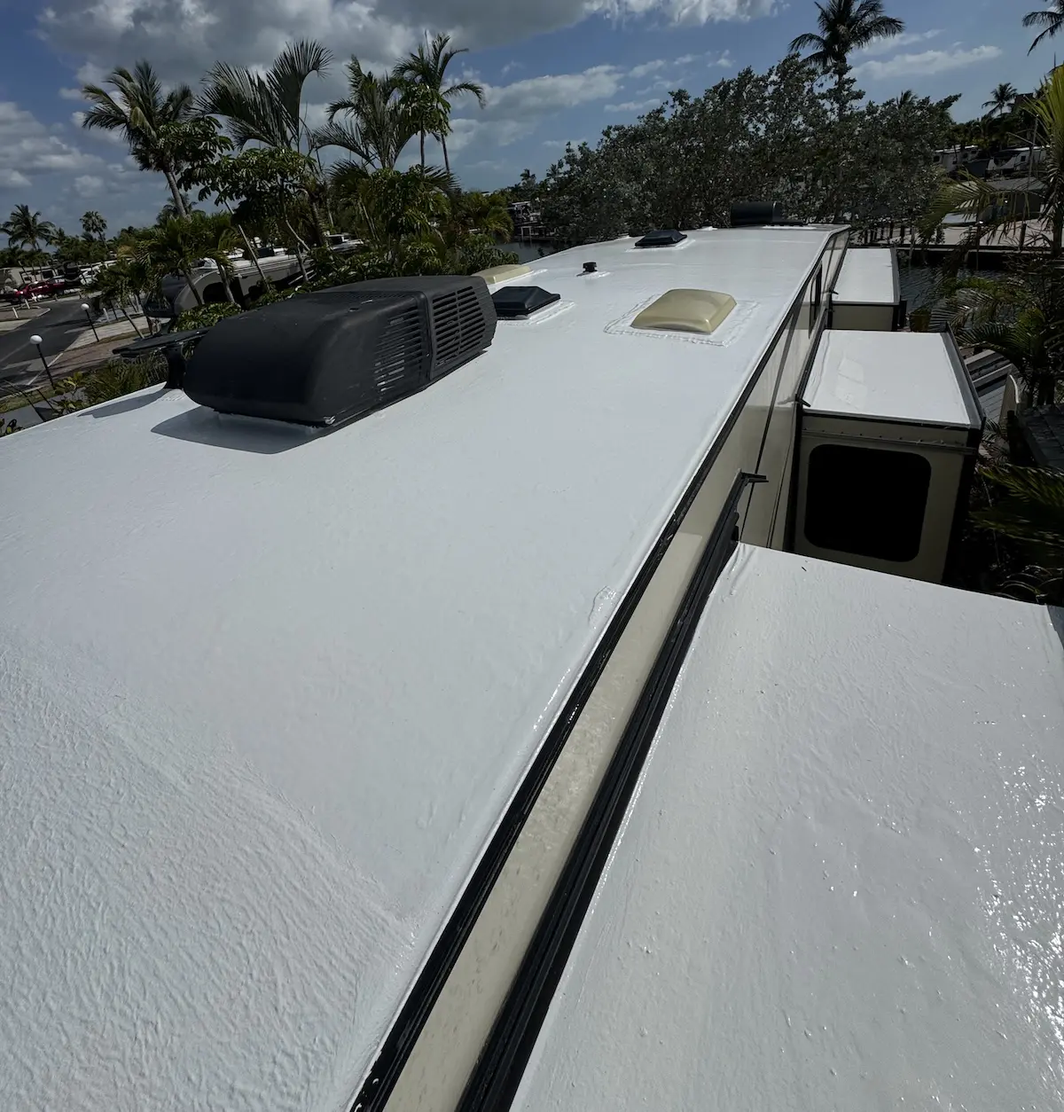 RV Roof Coating System | Silicone Fiber-Reinforced Protection